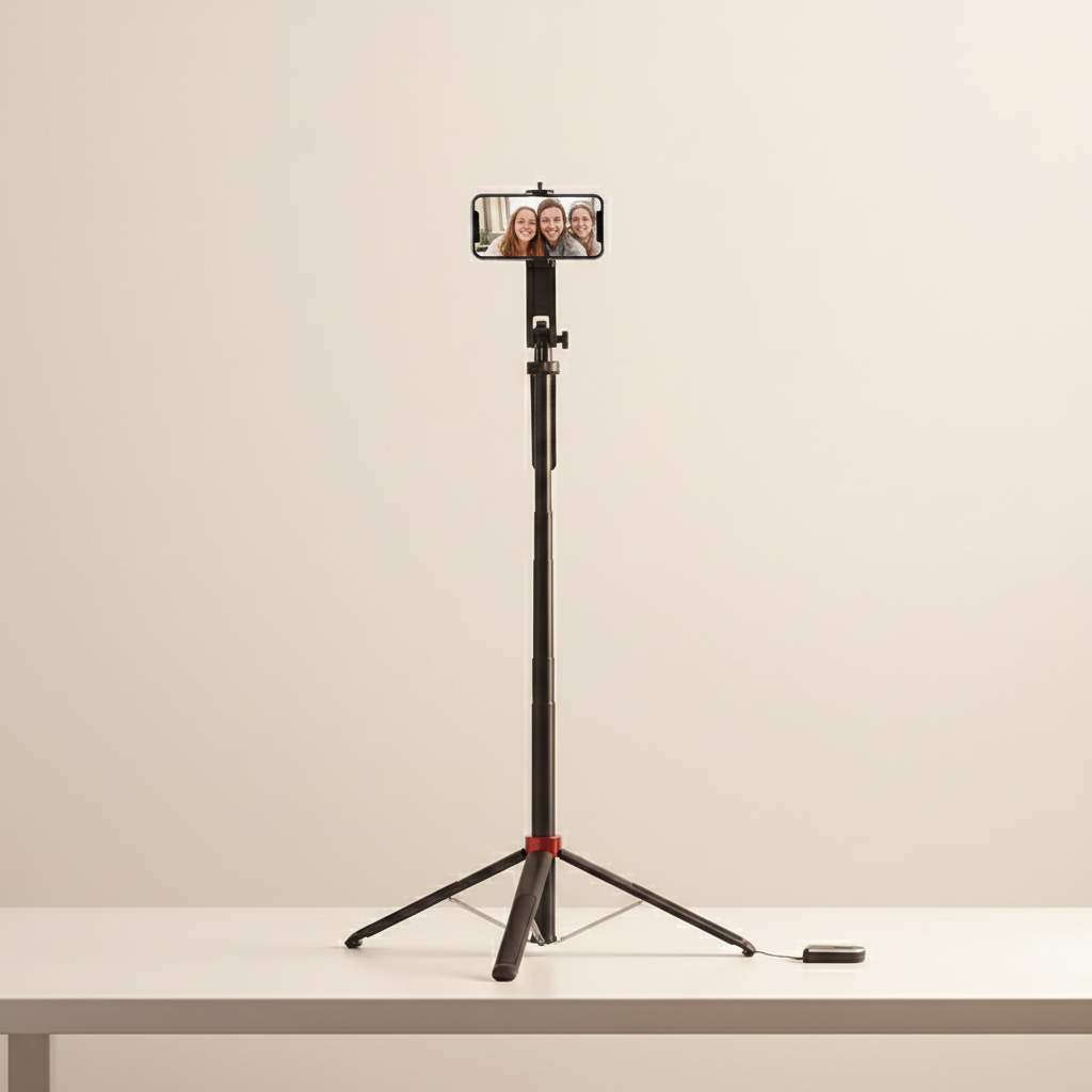 חצובה ומקל סלפי 1.8מ'