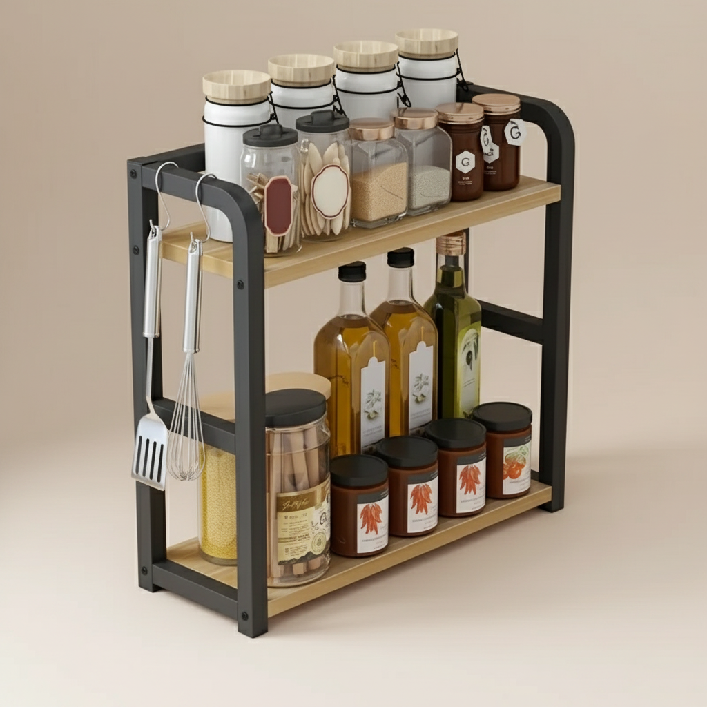 מדף שתי קומות