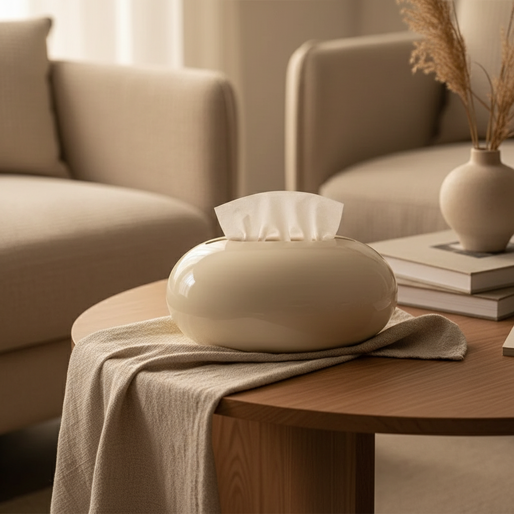 קופסת טישו אבן