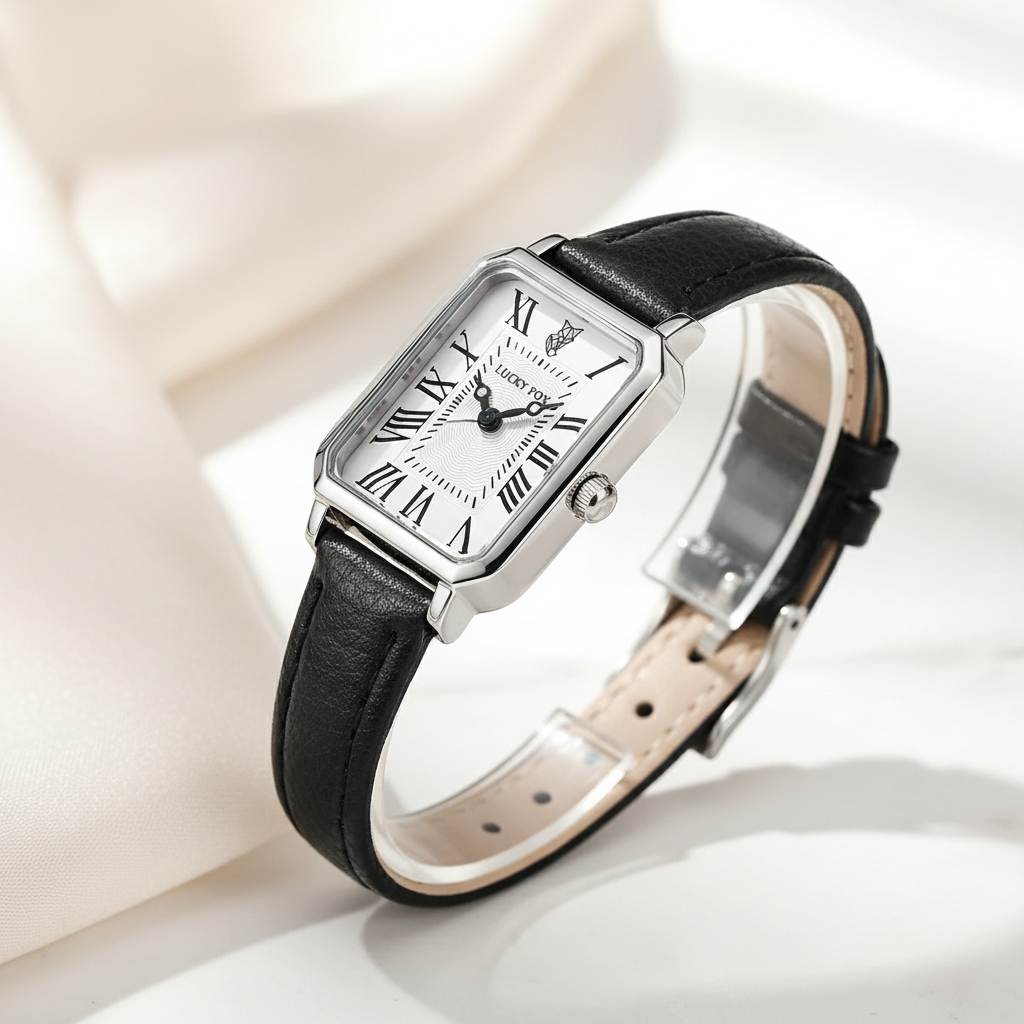 שעון יד מלבני קוורץ